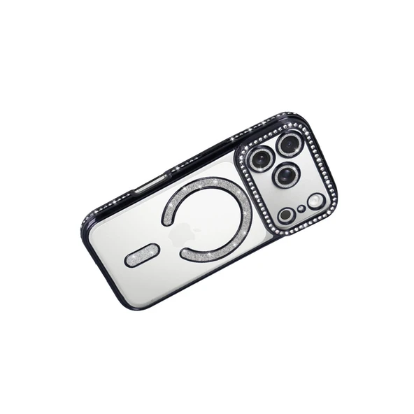 iPhone 17 Pro Joke Simli Magneticsafe Kılıf - Siyah - Resim 4