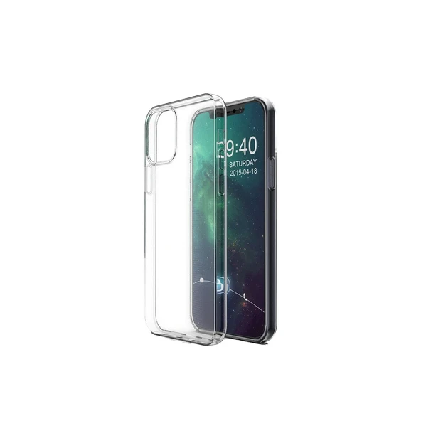 iPhone 12 Kılıf Lüx Şeffaf Silikon - Resim 4
