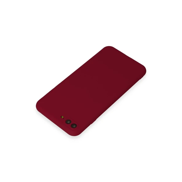 iPhone 7 Plus Kılıf First Silikon - Bordo - Resim 3