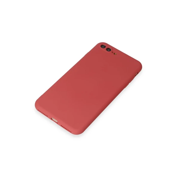 iPhone 7 Plus Kılıf First Silikon - Kiremit - Resim 4