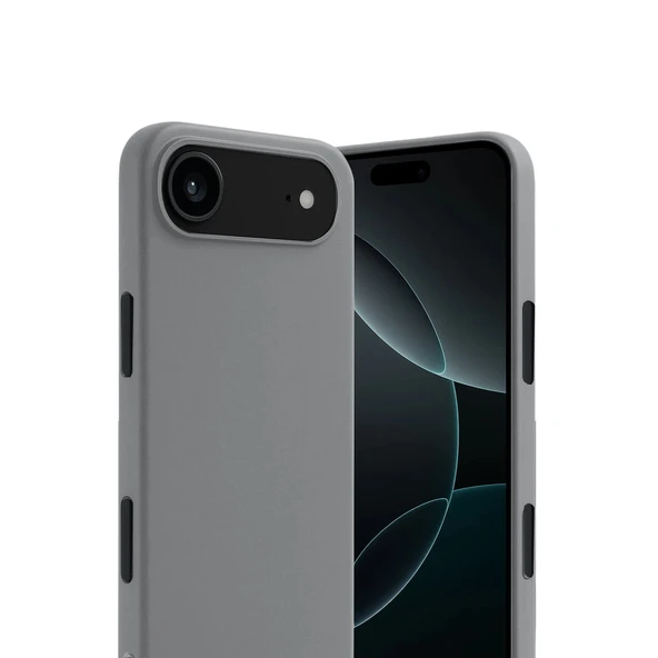iPhone 17 Air First Silikon - Gri - Resim 2