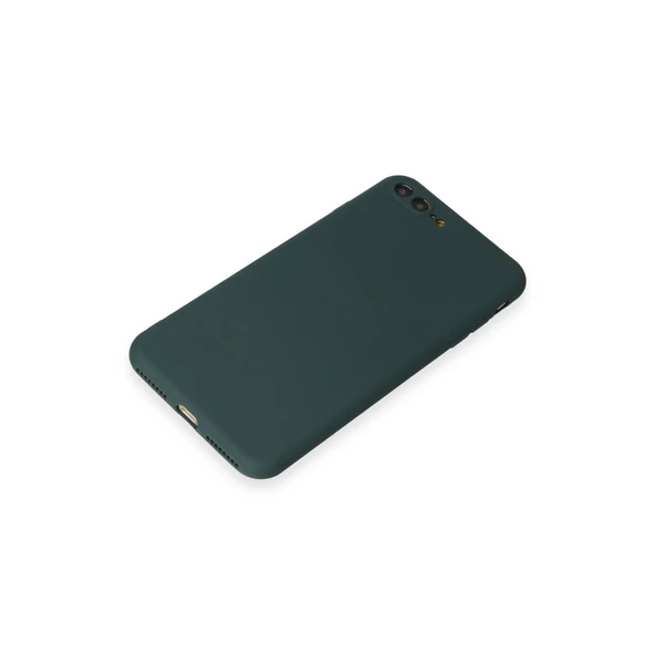 iPhone 7 Plus Kılıf First Silikon - Koyu Yeşil - Resim 4