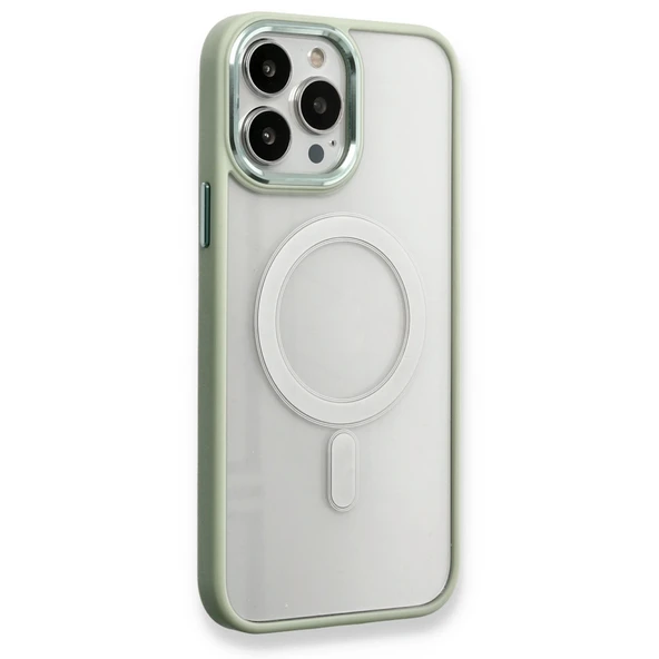 iPhone 14 Pro Max Kılıf Room Magneticsafe Silikon - Su Yeşili ürün görseli 1