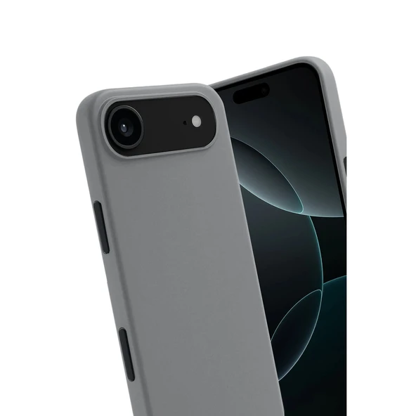 iPhone 17 Air First Silikon - Gri - Resim 3