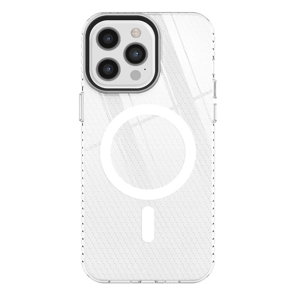 iPhone 12 Pro Max Kılıf Beta Magneticsafe Silikon - Şeffaf ürün görseli 1