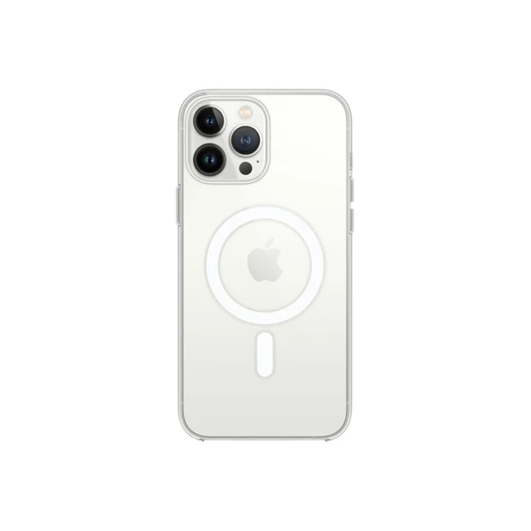 iPhone 12 Pro Kılıf Pc Real Magsafe Kapak - Şeffaf ürün görseli 1