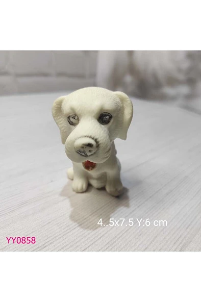 YY0858 Ağzı Açık Oturan Köpek Silikon Kalıp ürün görseli 1