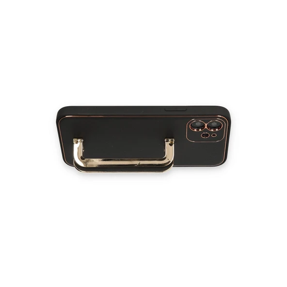 iPhone 12 Kılıf Coco Elit Kapak - Siyah - Resim 3