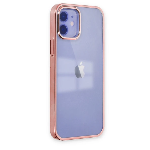 iPhone 12 Kılıf Element Silikon - Pembe - Resim 2