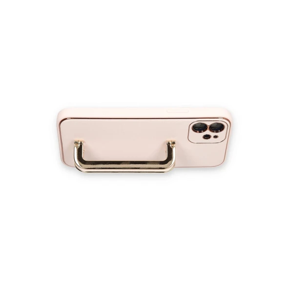 iPhone 12 Kılıf Coco Elit Kapak - Pudra - Resim 3