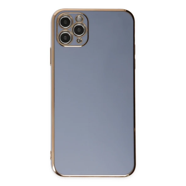 iPhone 11 Pro Max Kılıf Volet Silikon - Mavi - Resim 2