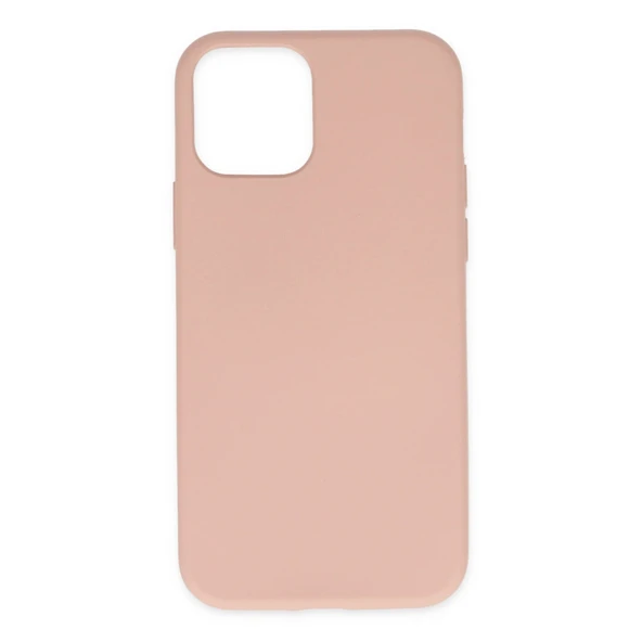 iPhone 11 Pro Max Kılıf Nano İçi Kadife Silikon - Pudra ürün görseli 1