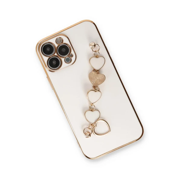 iPhone 13 Pro Max Kılıf Esila Silikon - Beyaz - Resim 3