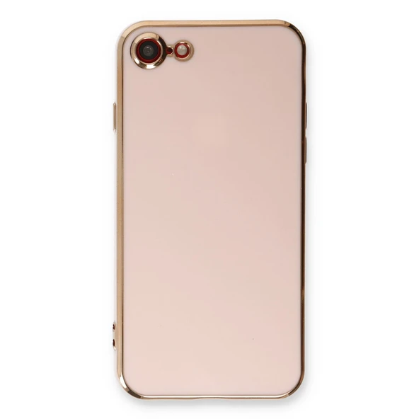 iPhone 7 Kılıf Volet Silikon - Pembe - Resim 2