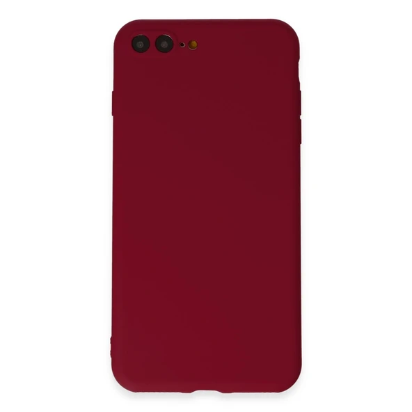 iPhone 7 Plus Kılıf First Silikon - Bordo ürün görseli 1