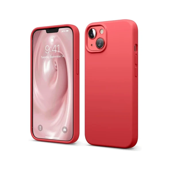 iPhone 14 Kılıf First Silikon - Kırmızı ürün görseli 1