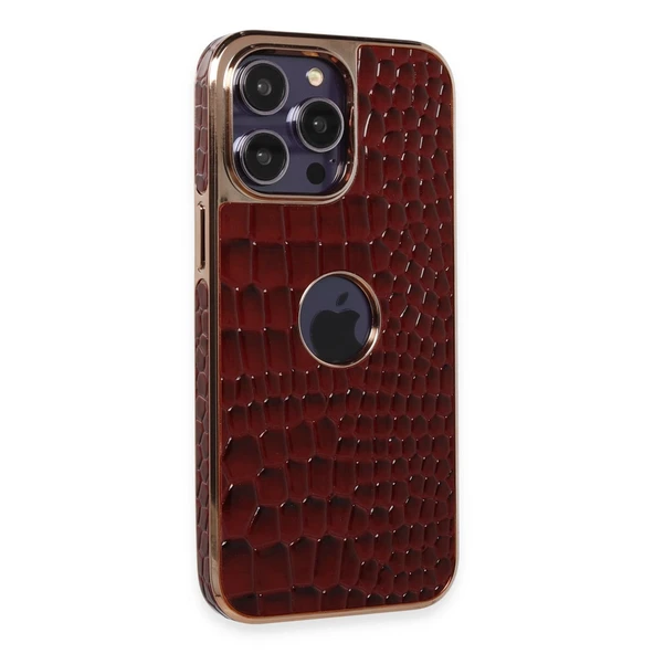 iPhone 13 Pro Max Kılıf Snake Kapak - Bordo ürün görseli 1