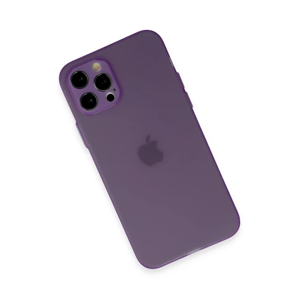 iPhone 12 Pro Kılıf Puma Silikon - Koyu Mor - Resim 2