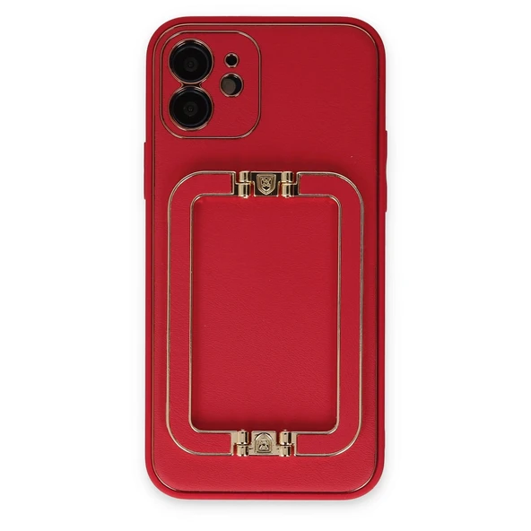 iPhone 12 Kılıf Coco Elit Kapak - Kırmızı ürün görseli 1
