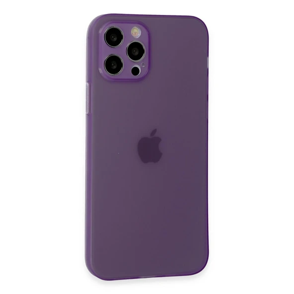 iPhone 12 Pro Kılıf Puma Silikon - Koyu Mor - Resim 3