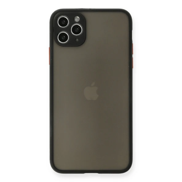 iPhone 11 Pro Max Kılıf Montreal Silikon Kapak - Siyah ürün görseli 1