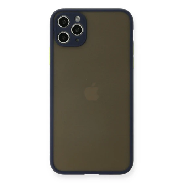 iPhone 11 Pro Max Kılıf Montreal Silikon Kapak - Lacivert ürün görseli 1