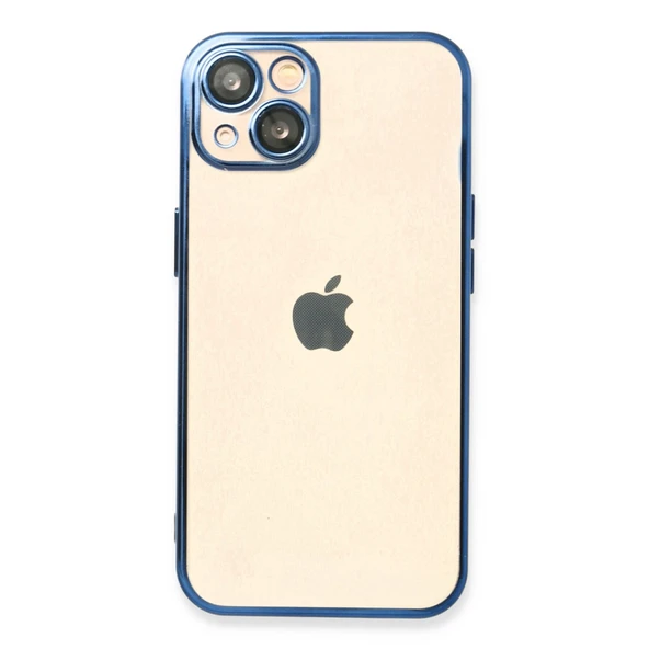 iPhone 14 Kılıf Kamera Korumalı Lensli Silikon - Açık Mavi ürün görseli 1