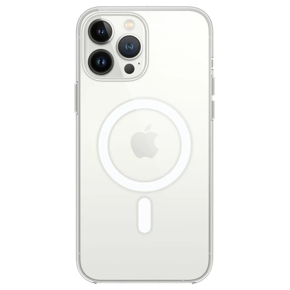 iPhone 14 Pro Max Kılıf Magneticsafe Şeffaf Silikon - Şeffaf ürün görseli 1