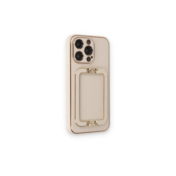 iPhone 14 Pro Max Kılıf Coco Elit Kapak - Gold - Resim 2