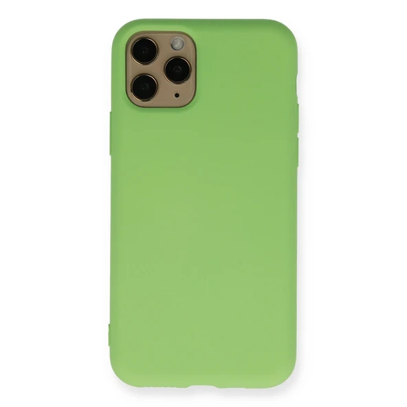 iPhone 11 Pro Kılıf Nano İçi Kadife Silikon - Yeşil ürün görseli 1