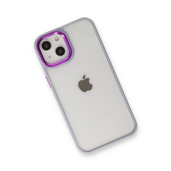 iPhone 14 Plus Kılıf Dora Kapak - Lila - Resim 4