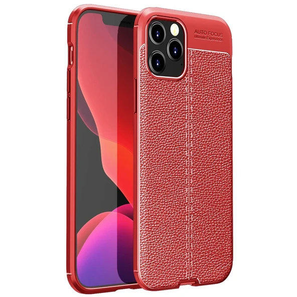 iPhone 12 Pro Kılıf Auto Focus Kapak - Kırmızı ürün görseli 1