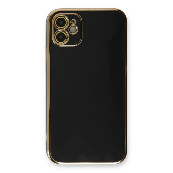 iPhone 11 Kılıf Volet Silikon - Siyah - Resim 2