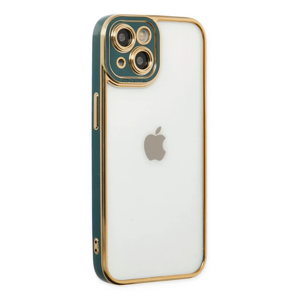 iPhone 14 Plus Kılıf Liva Lens Silikon - Yeşil ürün görseli 1