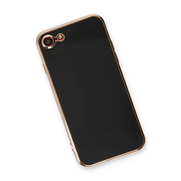 iPhone 7 Kılıf Volet Silikon - Siyah - Resim 3