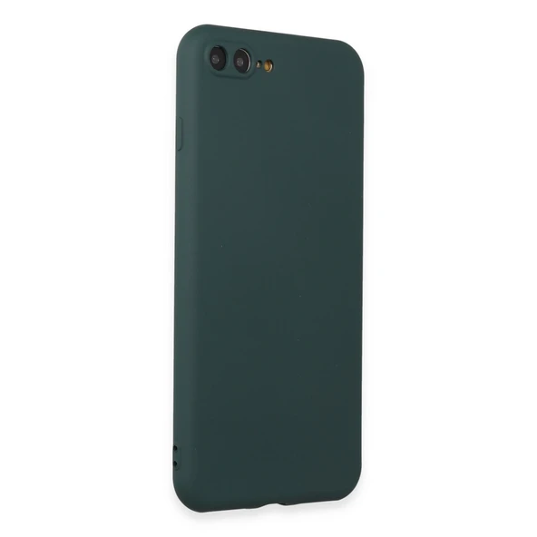 iPhone 7 Plus Kılıf First Silikon - Koyu Yeşil - Resim 2