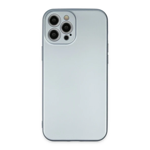 iPhone 12 Pro Max Kılıf Nano İçi Kadife Silikon - Sky Blue ürün görseli 1