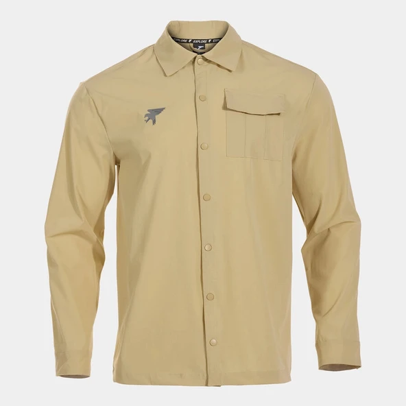 Joma Explorer Uzun Kollu erkek Gömleği kahverengi 104477.004 ürün görseli 1