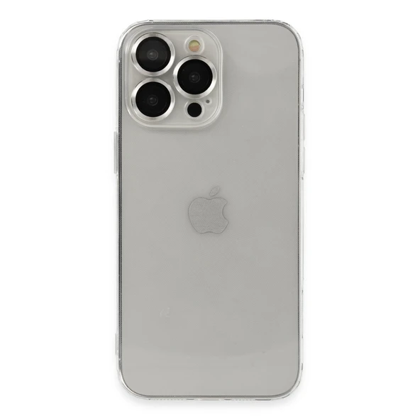 iPhone 13 Pro Max Kılıf Luko Lens Silikon - Gümüş ürün görseli 1