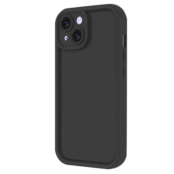 iPhone 14 Kılıf Viera Silikon - Siyah - Resim 2