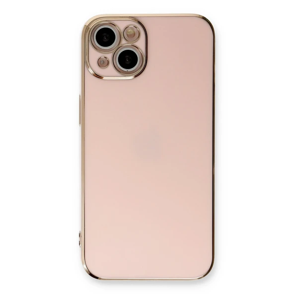 iPhone 13 Kılıf Volet Silikon - Pembe - Resim 2