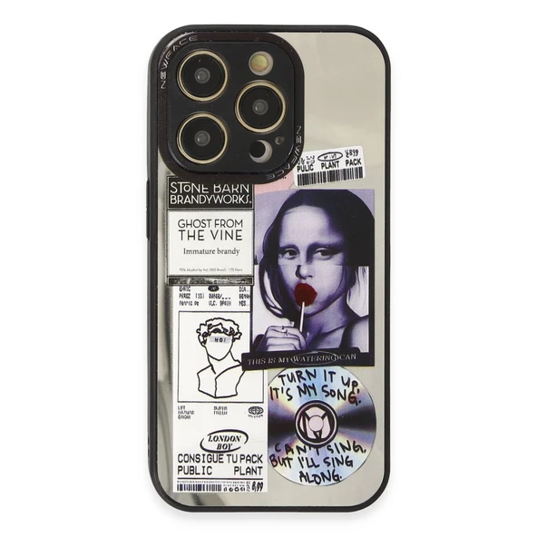 iPhone 14 Pro Kılıf Mirror Desenli Kapak - Mirror - 2 - Resim 2