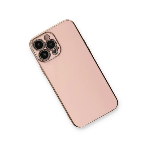 iPhone 13 Pro Max Kılıf Volet Silikon - Pembe - Resim 3