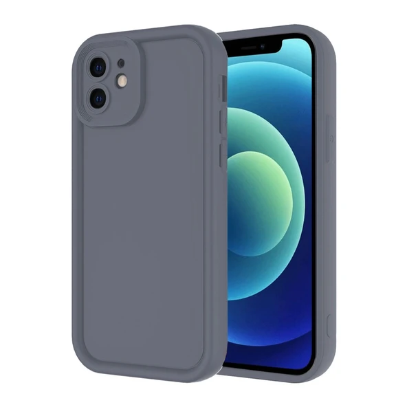 iPhone 11 Kılıf Viera Silikon - Gri ürün görseli 1