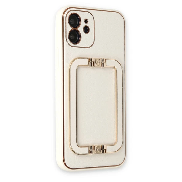 iPhone 12 Kılıf Coco Elit Kapak - Beyaz - Resim 2