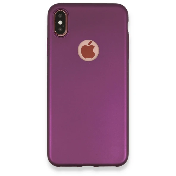 iPhone Xs Max Kılıf First Silikon - Mürdüm ürün görseli 1