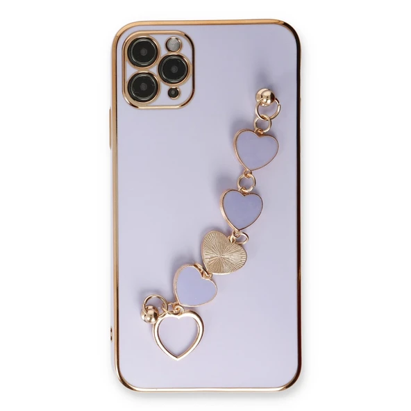 iPhone 11 Pro Kılıf Esila Silikon - Lila - Resim 2