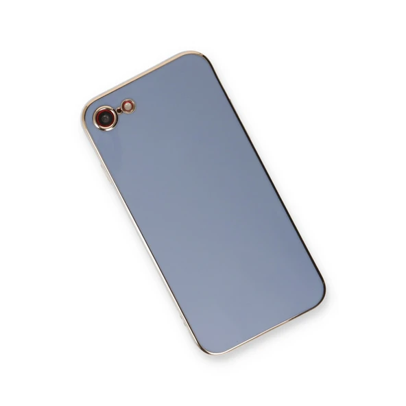 iPhone 7 Kılıf Volet Silikon - Mavi - Resim 3