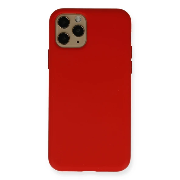 iPhone 11 Pro Kılıf Nano İçi Kadife Silikon - Kırmızı ürün görseli 1