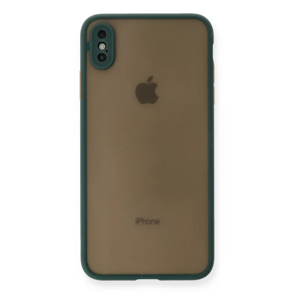 iPhone Xs Max Kılıf Montreal Silikon Kapak - Yeşil ürün görseli 1